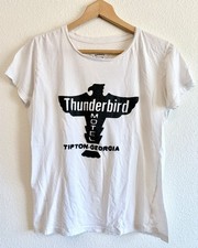 VTG T SHIRT Thunderbird Motel cotton made in USA distressed Women's L Boho Rock picture