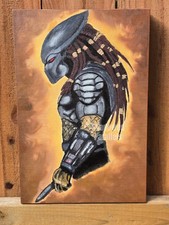 1987 Predator (Film) Movie Oil Painting on 15 x 11