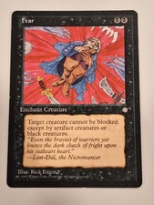 Fear - Ice Age - Magic the Gathering MTG Nice picture