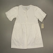 Joie Women's Midi Dress Size Medium White Short Sleeve Old Money Classic NWT picture