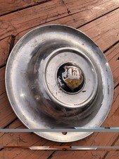 VTG 1950s Volkswagen Beetle Bug Wolfsburg Castle Crest Wheel Cover Hubcap picture