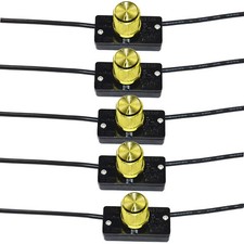 5-Pack Universal Hi-Lo-Off Light Lamp Switch With Rotary Knob 125V 6A picture
