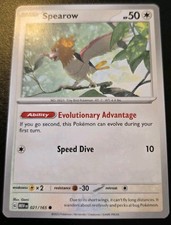Spearow 021/165 Common Scarlet & Violet: 151 Pokemon TCG picture