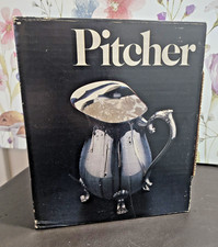 Vintage 1978 Leonard Silverplate Water Pitcher Guard Footed No. 533 NEW IN BOX picture