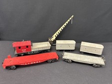 Vintage Lionel O Gauge Train Cars Lot No 252 Crossing Gate 6119 6440 Parts *7 picture