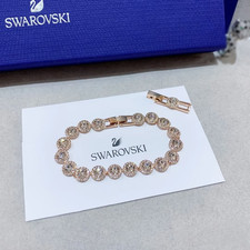 Swarovski Una Angelic Crystal Pavé Tennis Bracelet – Rose Gold Plated Jewelry picture