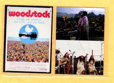 WOODSTOCK    MOVIE   CUSTOM  NOVELTY TRADING CARD 2 CARDS   SET picture