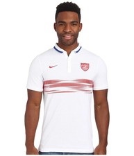 Nike Men's Authentic US Soccer Polo T-Shirt Size M 642256-100 picture