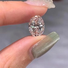 AAA+2 CT D Grade Oval Cut Loose VVS1 Diamond Premium Quality gemstone 9x7 MM picture