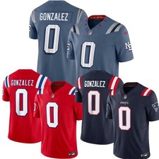 Men's Patriots Christian Gonzalez #0 Rivalries Limited Stitched Player Jersey picture