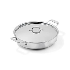 D3 Stainless 3-ply Bonded Cookware, Mother of All Pans with lid, 6 quart|1812 picture
