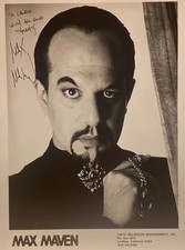 RARE Hand SIGNED Max Maven 8x10 Glossy Original Agency Photo - Mentalist - Magic picture