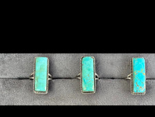 Arizona Turquoise Handmade Bar Rings picture