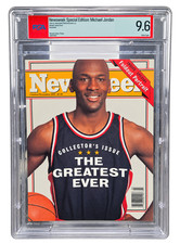 1993 Newsweek Michael Jordan The Greatest Ever PSA 9.6 Newsstand White Pages picture