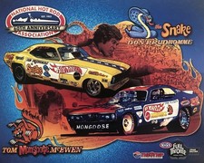 VRHTF NHRA VTG DON THE SNAKE & TOM THE MONGOOSE 60TH ANNIVERSARY PHOTO