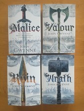 The Faithful and the Fallen series (4) by John Gwynne.  Epic Fantasy SC.   Nice picture
