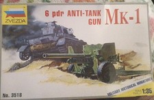 Zvezda No. 3518 Anti-Tank Gun Mk-1 Military Historical Miniatures Model Kit 1/35 picture