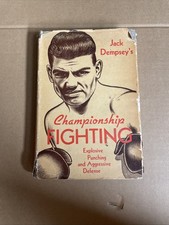 Jack Dempsey's Championship Fighting : 1950 1st Edition 2nd Printing : HC DJ picture
