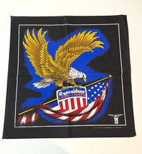Vintage EasyRiders Eagle & Captain America Shield Bandanna Officially Licensed  picture