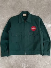 1960's COCA COLA VINTAGE UNIFORM Green Jacket With Liner Made By Lee Size 42L picture