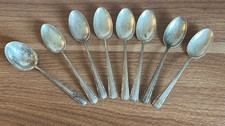 Vintage 8-Pc Towle Candlelight Sterling Silver Spoon Set Pat. 1934 First Edition picture