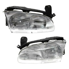 Headlight Left Right Clear Lens for Geo Prizm 1993-1997 picture