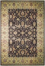 8x10' Black Vegetable Dyed Chobi Rug 72519 picture