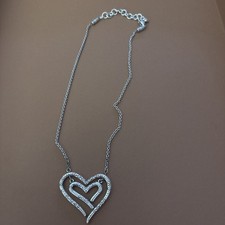 Brighton Love Struck Double Dangling Heart Pendant Necklace  picture
