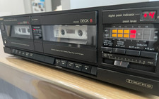 Vintage Technics RS-T22 Stereo Double Cassette Deck Stereo RCA In/Out - TESTED picture