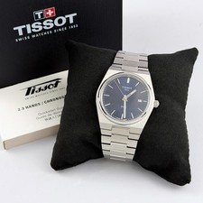 TISSOT PRX 40MM Men's Blue Dial Stainless Steel Quartz Watch T137.410.11.041.00 picture