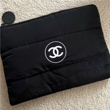 Puffy Makeup Bag Pouch Black Clutch Cosmetic Case-NEWChan Beauty Gift for VIP picture