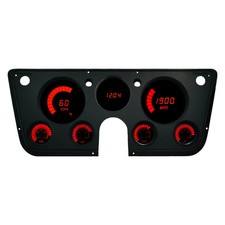 For Chevy Luv Pickup 72 Intellitronix Direct Fit LED Bargraph Gauge Panel, Red picture