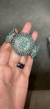 zuni Ray&Eva Wyaco sterling silver indian jewelry vintage picture