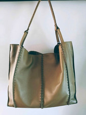 The Sak Women’s Sage Green Large NEW Leather Tote Purse NWT Responsibly Sourced picture