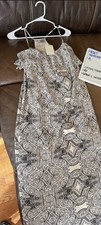 Vanessa Virginia Anthropologie Talitha Printed Racerback Maxi Dress Size 8 Black picture