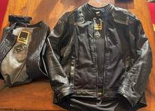 HELD Camaris Leather/Textile, Motorcycle Jacket w/ CoolMax Liner&Back Pad, Large picture