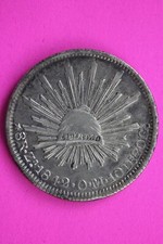 1842 Mexico ZsOM 8 Reales Libertad Silver Coin  .903 Fine Authentic & Real 0850N picture