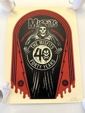 Misfits 40th Anniversary 2 Posters Variant Obey Shepard Fairey picture