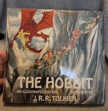 The Hobbit: An Illustrated Edition JRR Tolkien 1977 Abrams W/acetate Dust Jacket picture