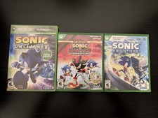 Sonic Unleashed, X Shadow Generations+Frontiers Xbox 360/One/Series X CIB Tested picture