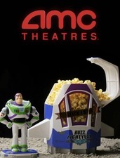 AMC Theatres Toy Story 5 Buzz Lightyear Space Ship Popcorn Bucket Factory Sealed picture