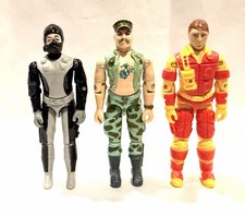 Vintage GI Joe ARAH 1983 Gung-Ho & Blowtorch & 1984 Torpedo Action Figure Lot picture