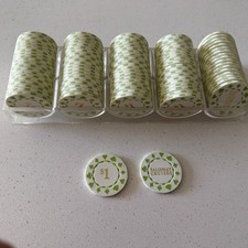 TALISMAN CASINO CRUISE SHIP GAMING CHIPS .. $1.00 Chips Rack Of 99 Chips picture