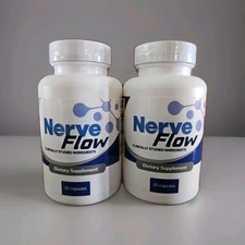 2X Sealed Nerve Flow Advanced Nerve Support Capsules – 30 ct Bottle Exp 11/27 picture
