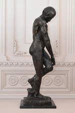 Adam Bronze Statue Auguste Rodin Sculpture Marble Vintage Man Decor Art Large picture