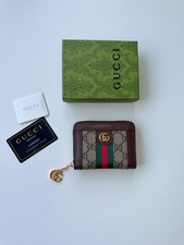 GG Supreme Ophidia Web Stripe Zip Card Coin Wallet picture