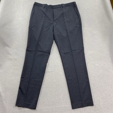 J Crew Dress Pants Mens 38x34 Navy Bowery Oxford Wool Blend Flat Front picture
