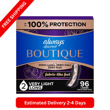 Always Discreet Boutique Incontinence Panty Liners for Bladder Leak, Size 2, 96 picture