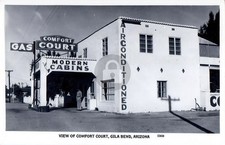c1940's View of Comfort Court Cabins Gila Bend AZ Arizona AZ Photo Postcard COPY picture