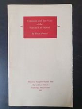 Threescore and Ten Years of the Harvard Law School/by Roscoe Pound  (1961) picture